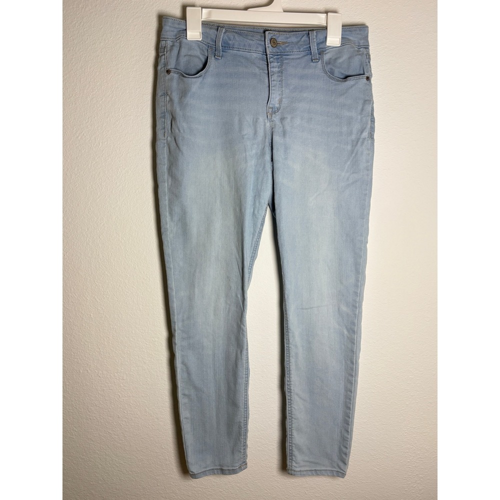 Old Navy Skinny Ankle Jeans Light‎ Wash Blue Denim Womens 10 Mid Rise Cropped